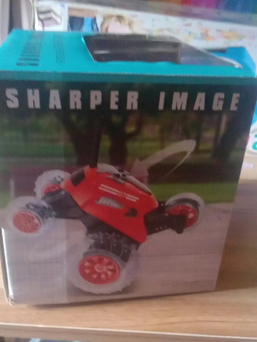 Sharper Image Thunder Tumbler Remote Control Stunt Vehicle - Black